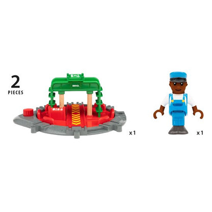 BRIO Tracks - Turntable & Figure 2 pieces