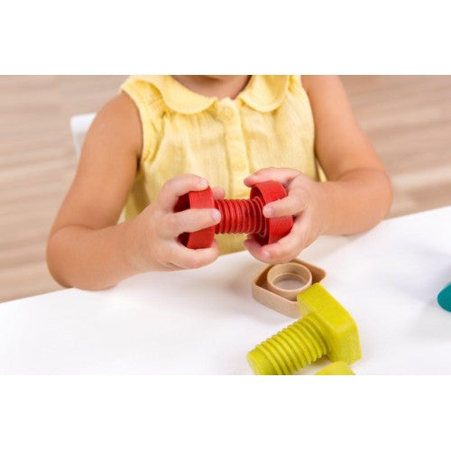 Miniland Aptitude Eco Activity Nuts and Bolts & Cards, 28 pcs