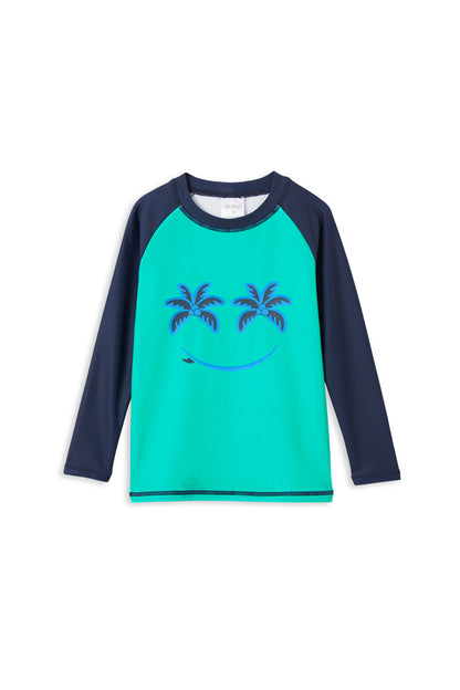 Milky - Boy's Green Pane Rash l Vest