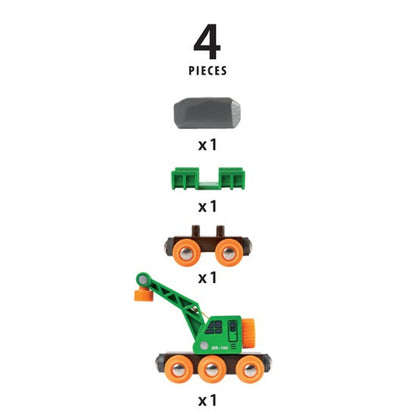 Brio - Clever Crane Wagon and Vehicle