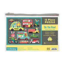 Mudpuppy 12 Piece Pouch Puzzle - On the Road