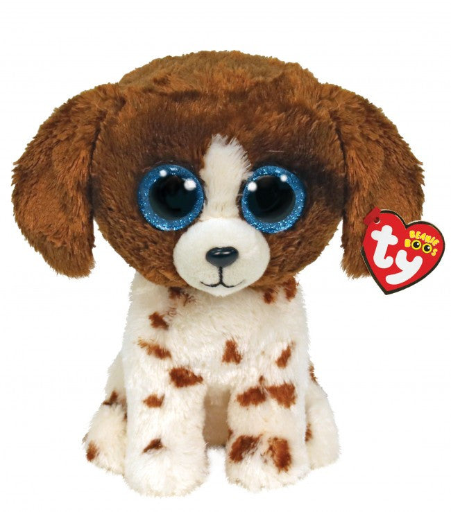 Beanie Boos Regular - Muddles the Brown and White Dog