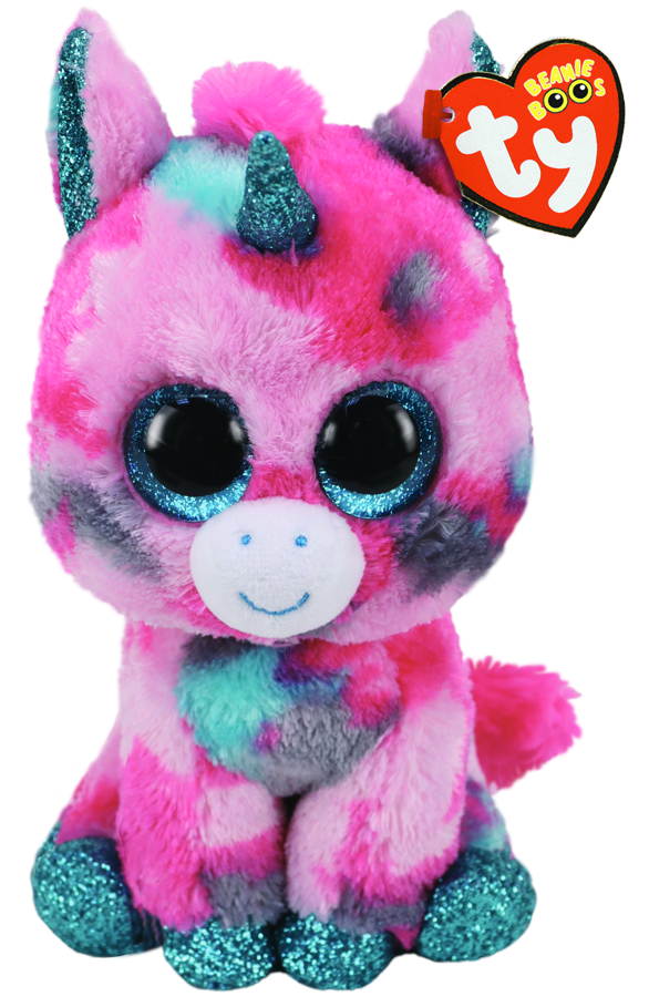 TY Beanie Boos Regular - Gumball the Unicorn Pink/Aqua