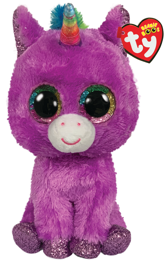 TY Beanie Boos Regular - Rosette the Purple Unicorn