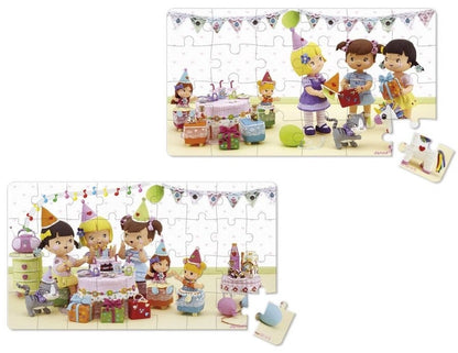 Janod - Juliette's Birthday Duo Puzzle *Faded packaging*