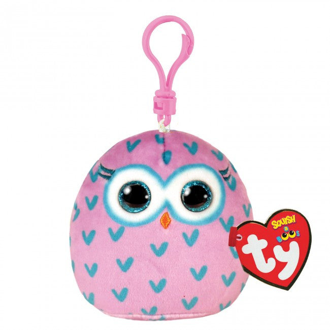 Ty Squishy Beanies Clip - Winks the Owl