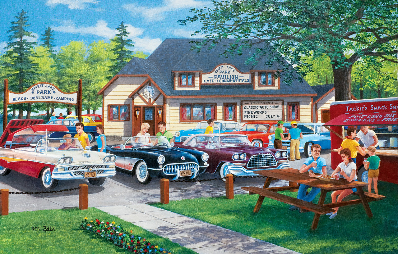 Sunsout 1000pc - The Past Lane Puzzle