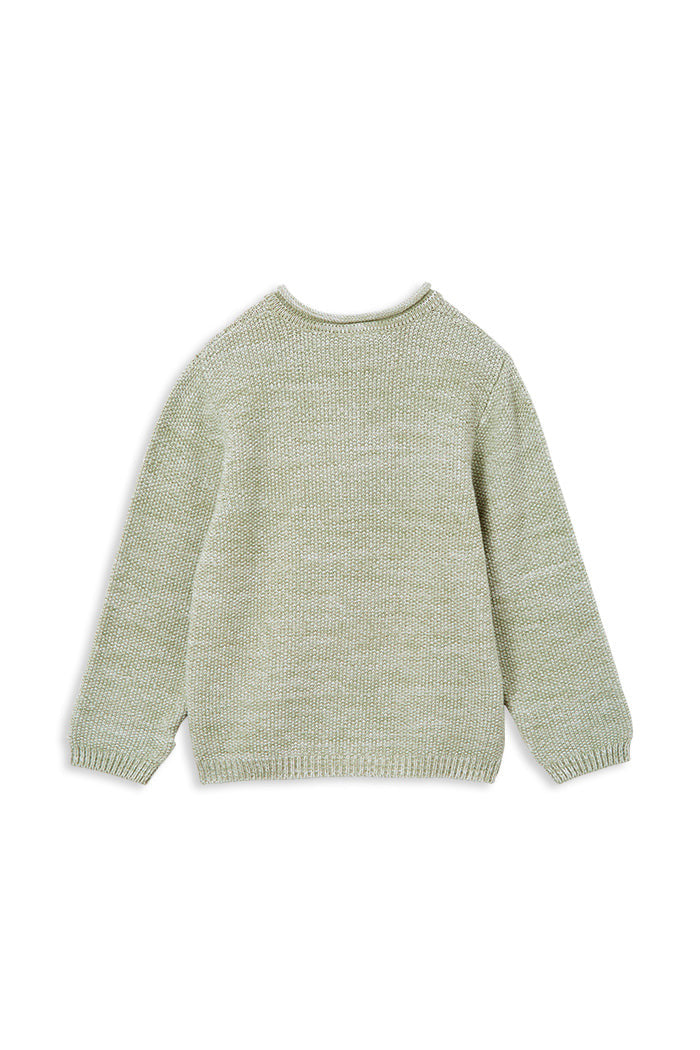 Milky - Olive Knit Henley (sizes 2-7)