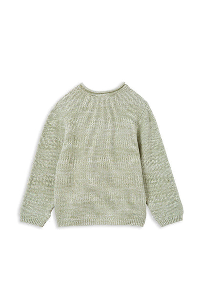 Milky - Olive Knit Henley (sizes 2-7)