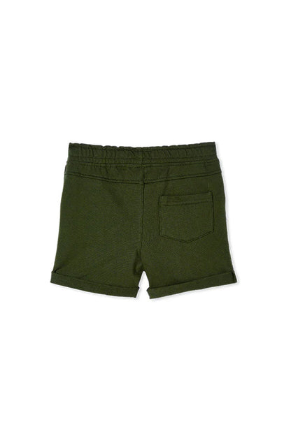 Hunter Green Fleece Shorts