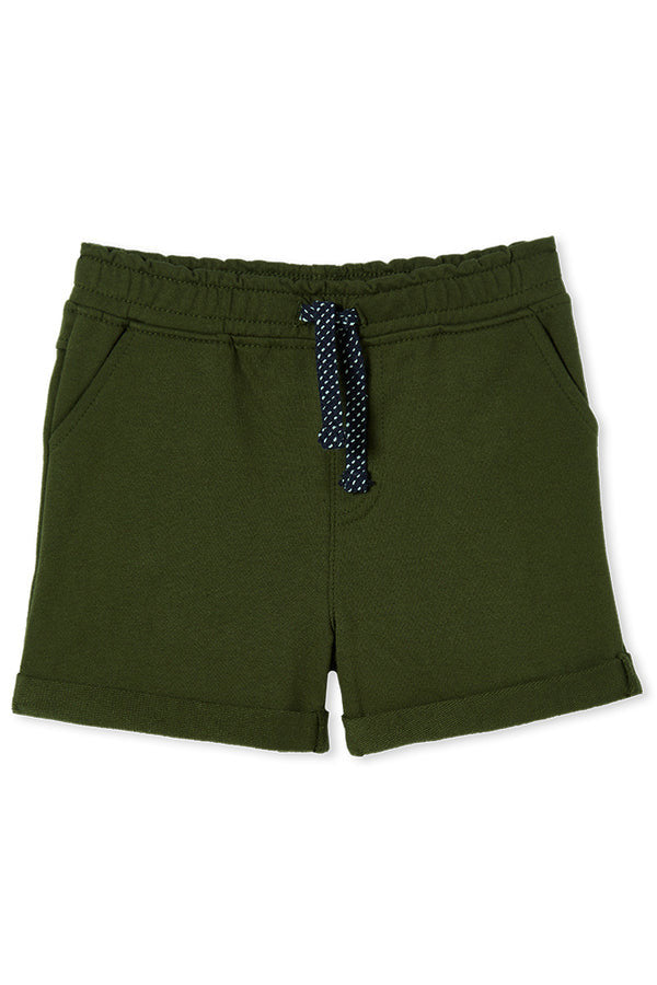 Hunter Green Fleece Shorts