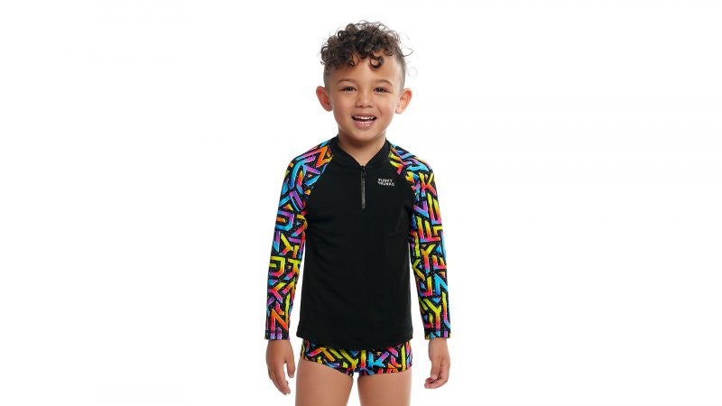 Funky Trunks - Toddler Boy's Zippy Rash Vest - Brand Galaxy