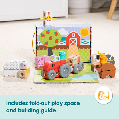 Melissa & Doug - Blockables™ Farm Play Set