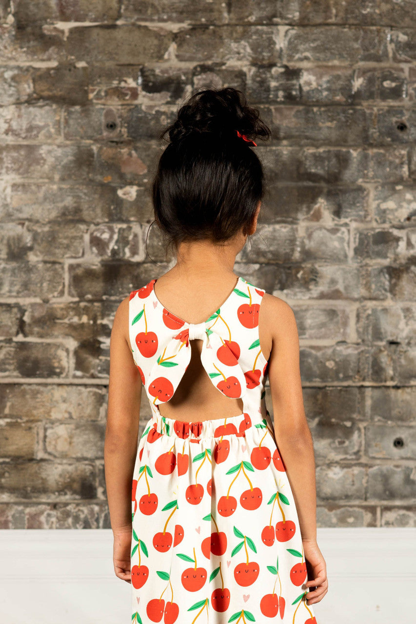 My Cherry Amour Dress with Tie Back