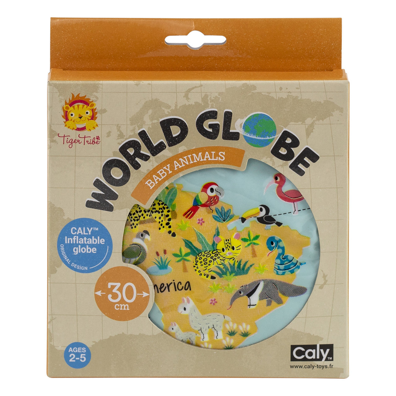 Tiger Tribe World Globe - Baby Animals - 30cm