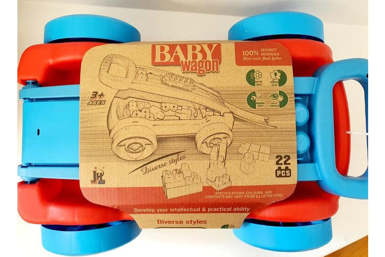 Enviro Plastic Pull Along Wagon with Blocks