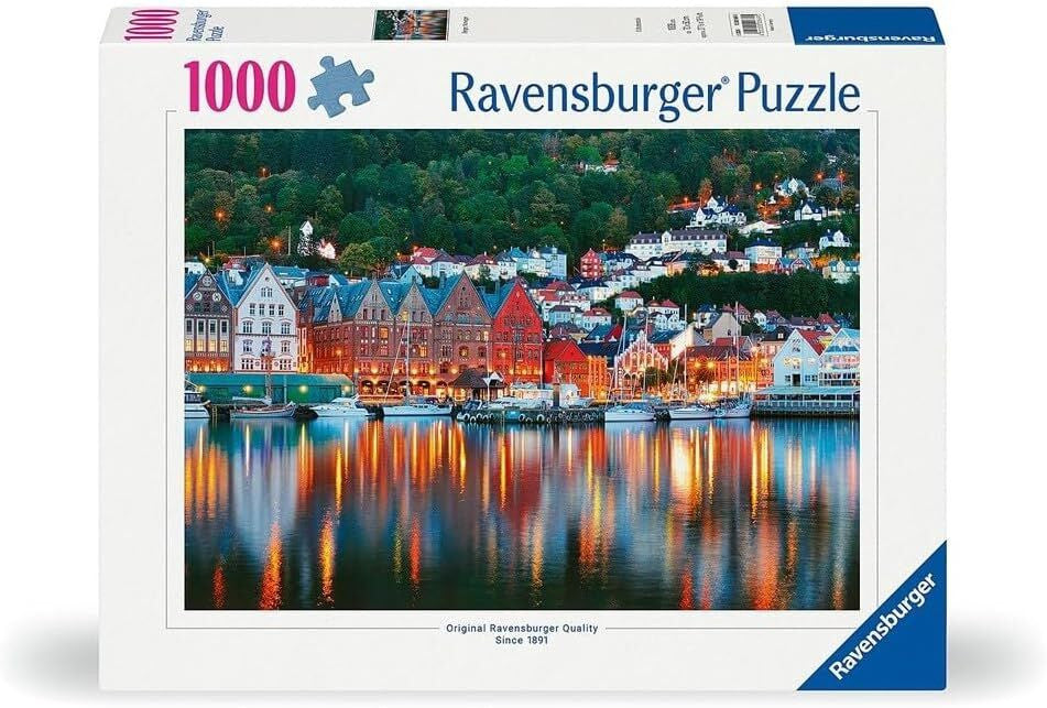 Ravensburger 1000pc - Bergen Norwegian Puzzle