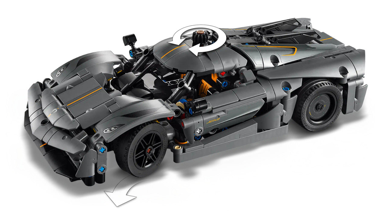 LEGO® Technic - Koenigsegg Jesko Absolut Grey Hypercar 42173