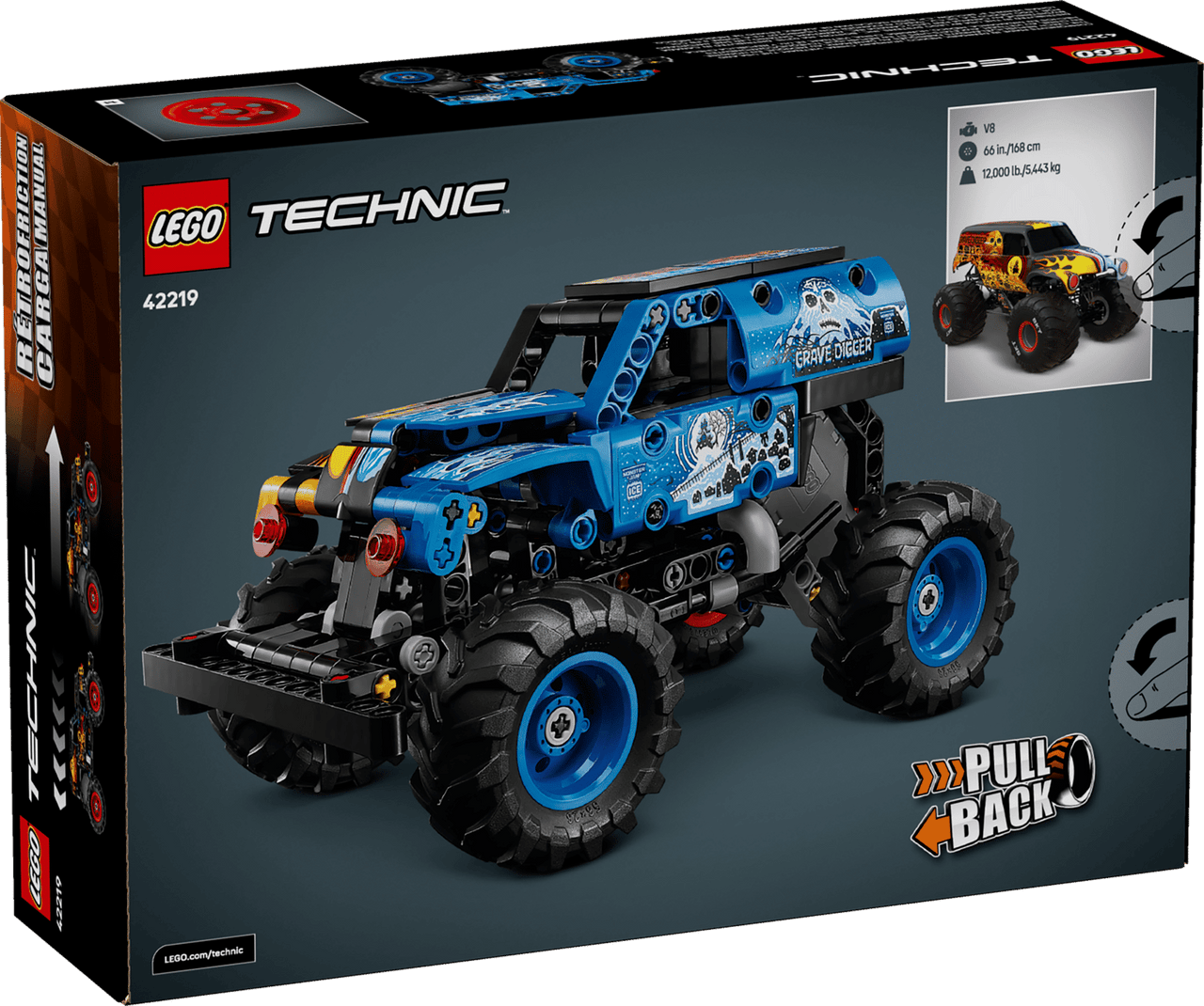 LEGO® Technic - Monster Jam™ Grave Digger™ Fire and Ice 42219