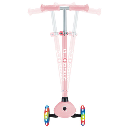 Globber - PRIMO Scooter with Lights - Pastel Pink