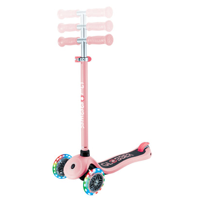 Globber - PRIMO Scooter with Lights - Pastel Pink