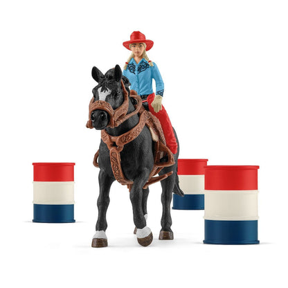 Schleich - Cowgirl Barrel Racing Fun 42576