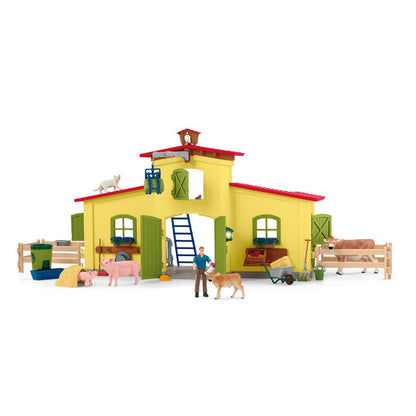 Schleich Farm Life -  Large Farm with Animals And Accessories 42605