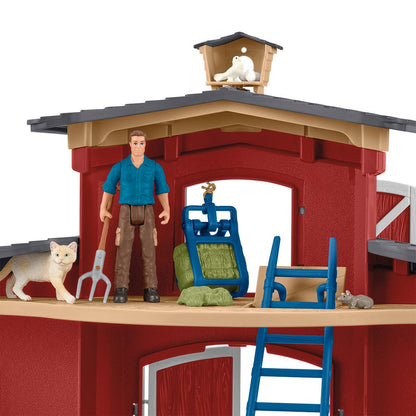 Schleich Farm Life -  Large Red Barn with Animals and Accessories 42606