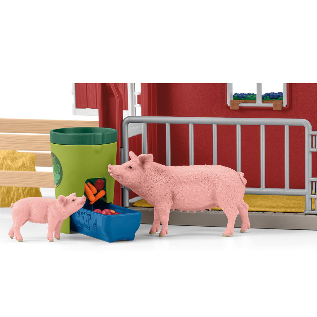 Schleich Farm Life -  Large Red Barn with Animals and Accessories 42606