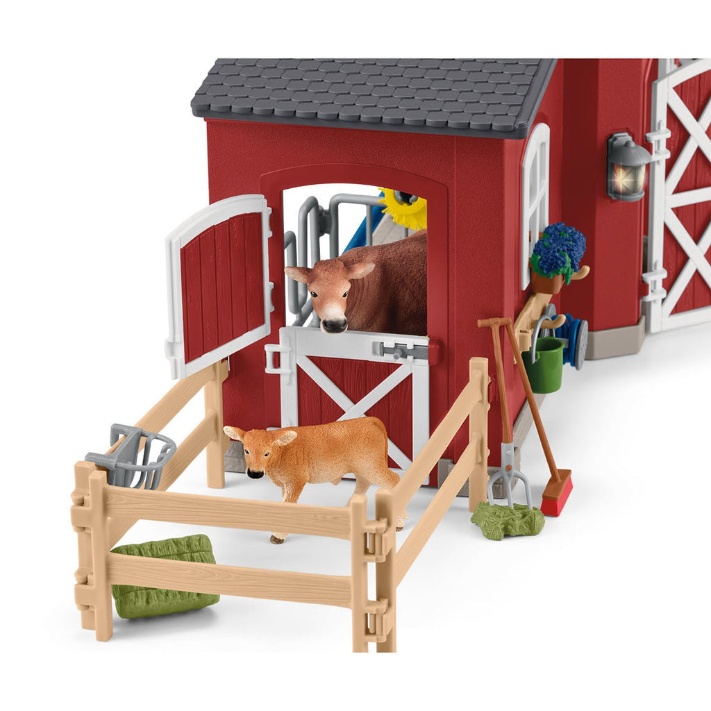 Schleich Farm Life -  Large Red Barn with Animals and Accessories 42606