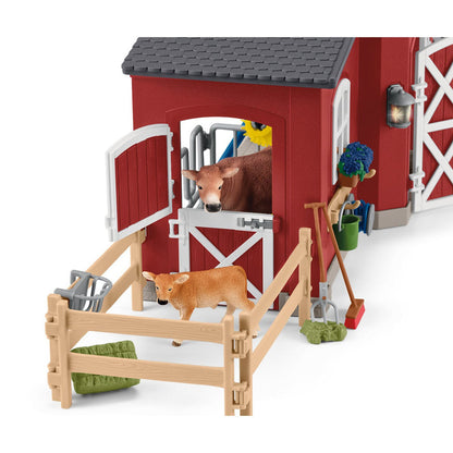 Schleich Farm Life -  Large Red Barn with Animals and Accessories 42606
