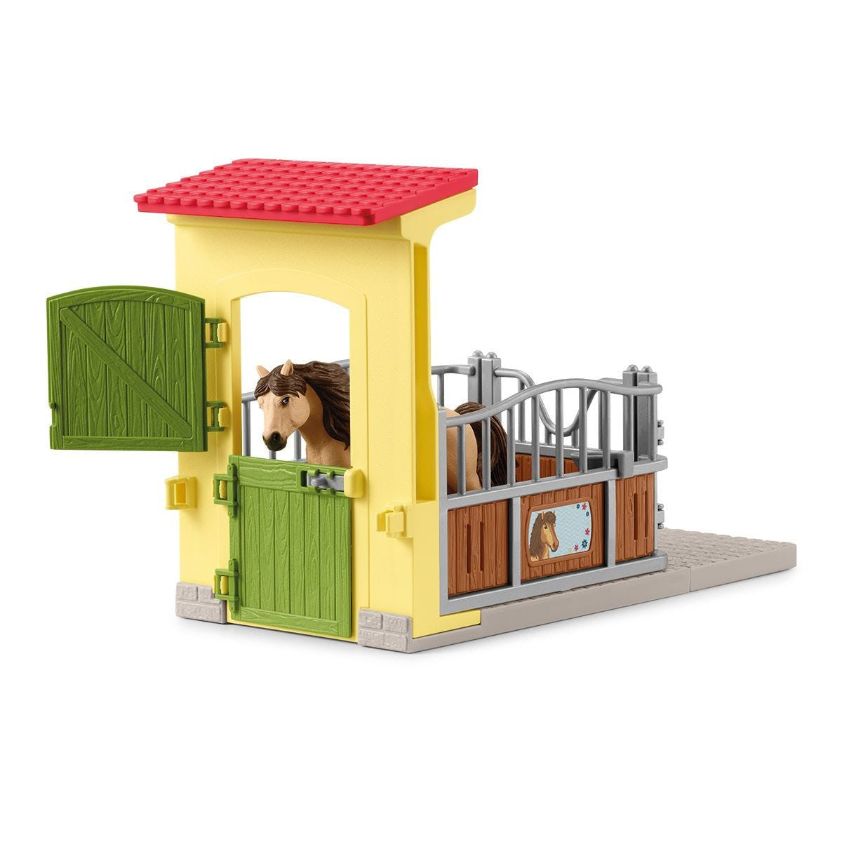Schleich Farm Life - Pony Box with Iceland Pony Stallion 42609