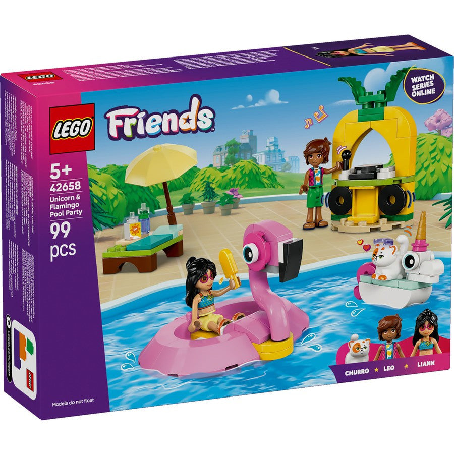 LEGO® Friends - Unicorn & Flamingo Pool Party 42658