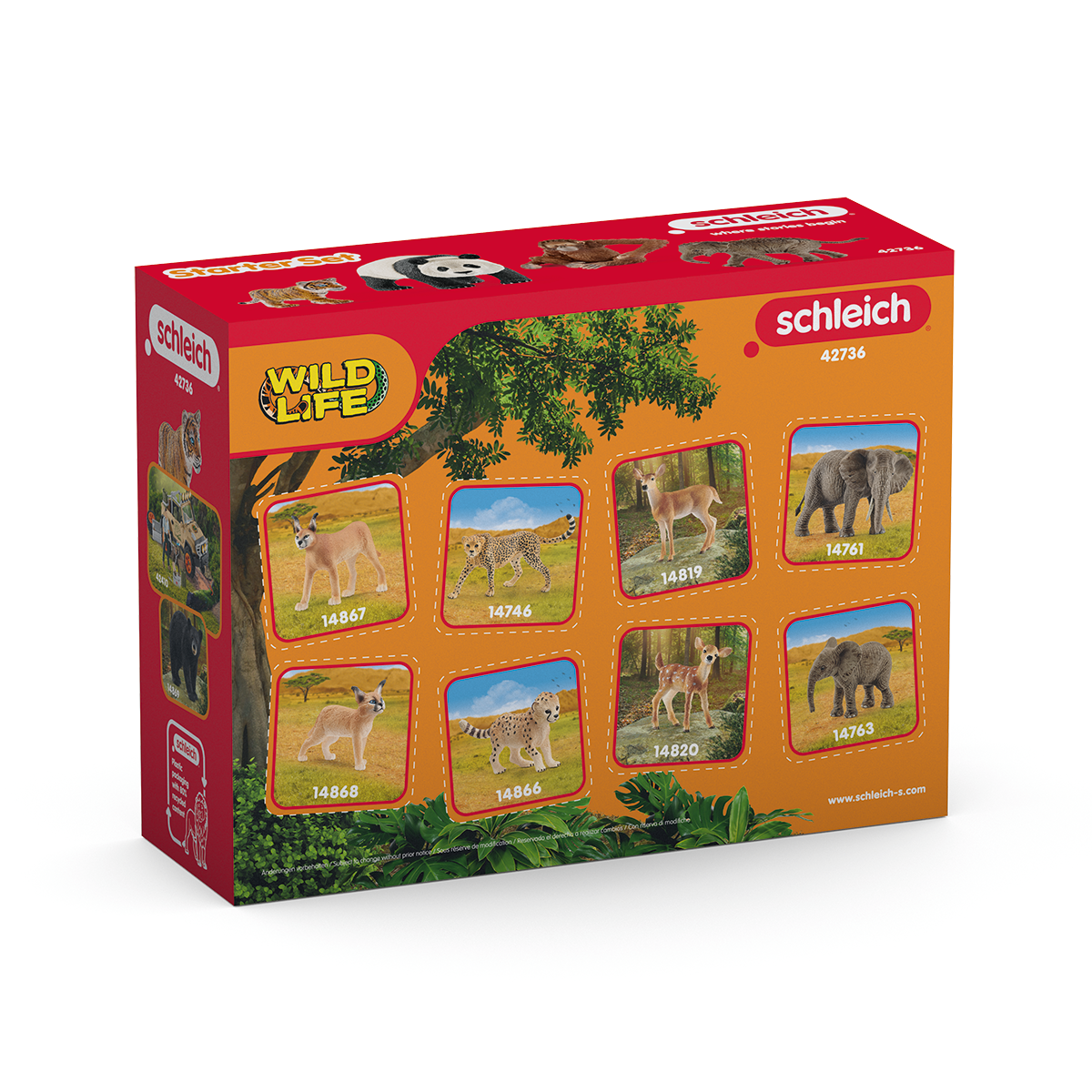 Schleich Wild Life - Asia Starter Set 42736