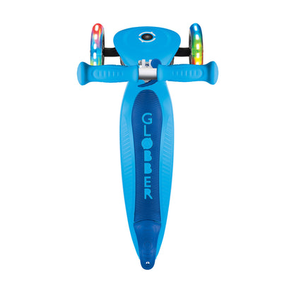 Globber - PRIMO FOLDABLE LIGHTS - Sky Blue/Navy Blue