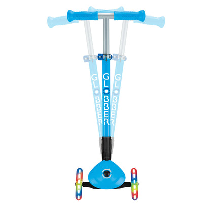 Globber - PRIMO FOLDABLE LIGHTS - Sky Blue/Navy Blue
