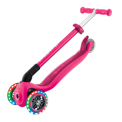 Globber - PRIMO FOLDABLE LIGHTS - Neon Pink