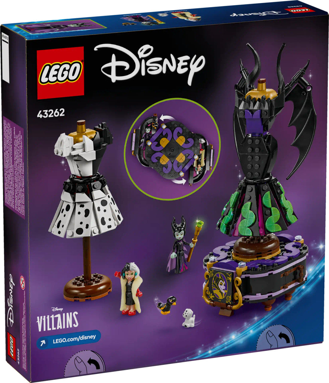 LEGO® Disney™-  Maleficent's and Cruella De Vil's Dresses 43262