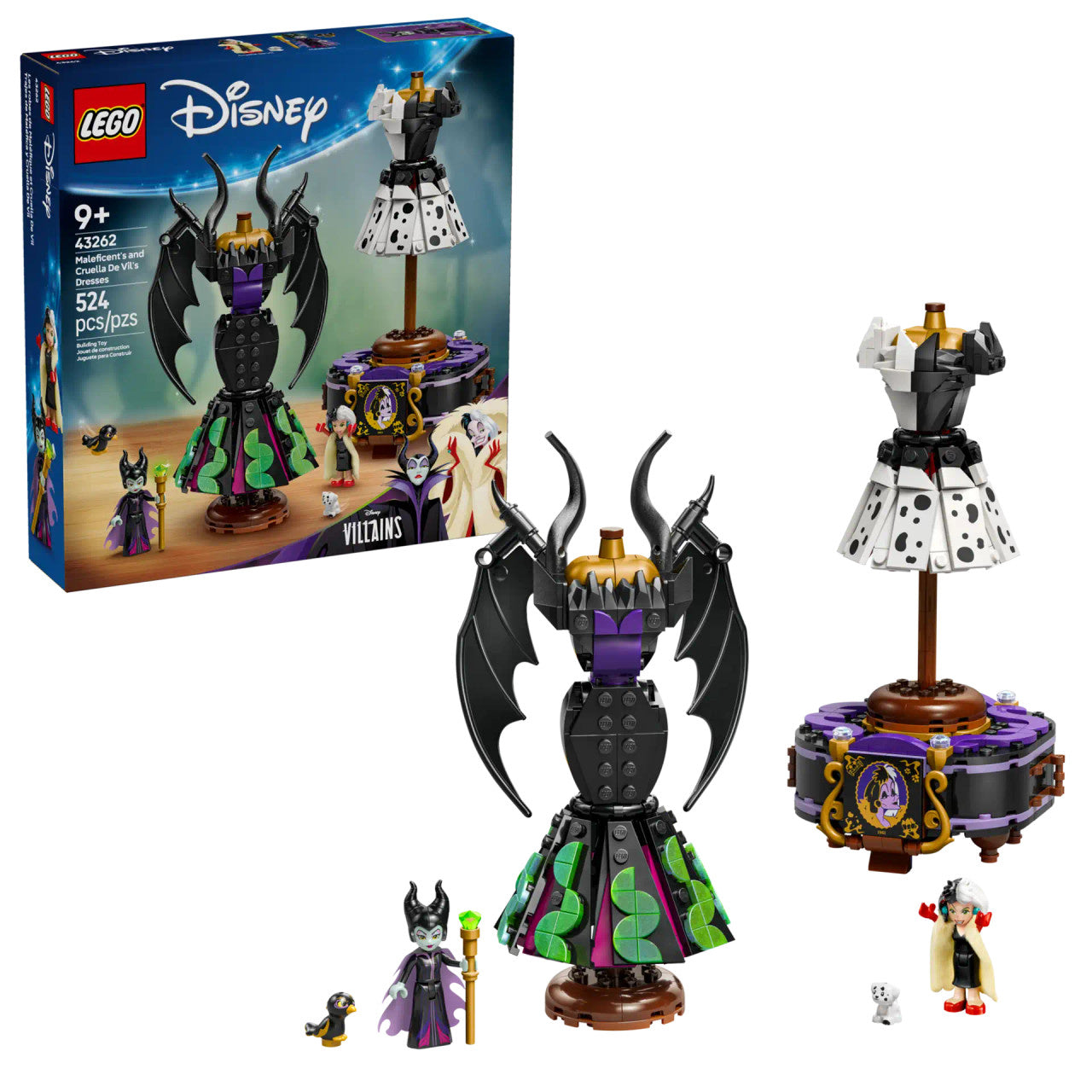 LEGO® Disney™-  Maleficent's and Cruella De Vil's Dresses 43262