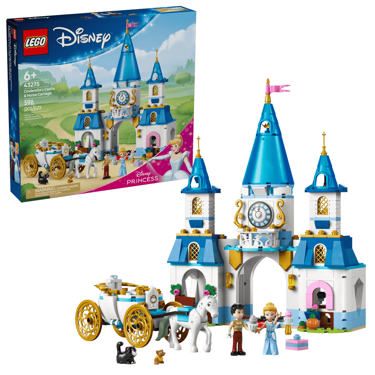LEGO®  Disney™ - Cinderella's Castle & Horse Carriage 43275