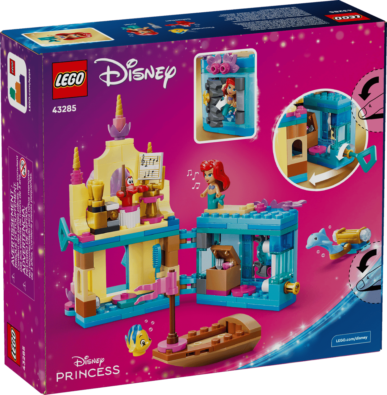 LEGO® Disney™ - Ariel's Magical Mini Palace 43285