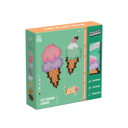 Plus-Plus Activity Pad Puzzle by Number Enchanted Forest PP4348 with 125 colourful building pieces and magical woodland designs
