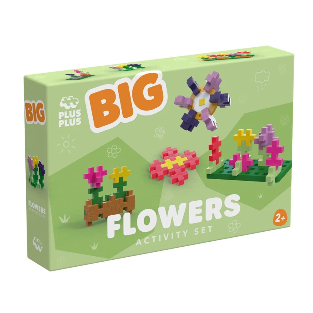 Plus-Plus BIG Rainbow 15 Piece Tube with oversized colourful STEM building blocks for toddlers