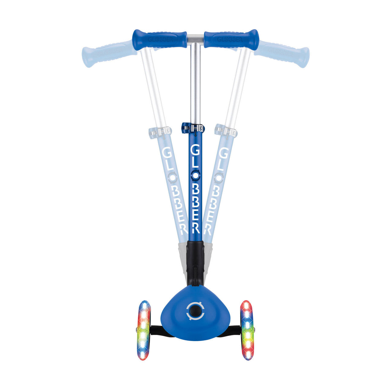 Globber - JUNIOR FOLDABLE LIGHTS Scooter - Navy Blue