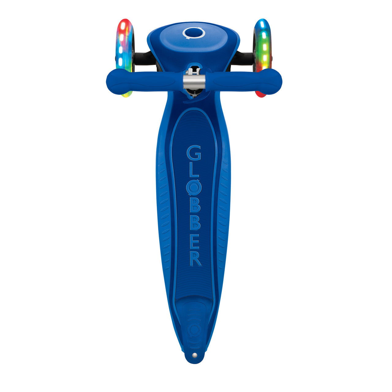 Globber PRIMO Foldable Plus  Scooter with Light Up Wheels - Navy Blue