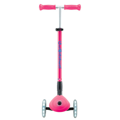 Globber - PRIMO FOLDABLE PLUS  Scooter with Lights - Fushia Pink/ Sky Blue