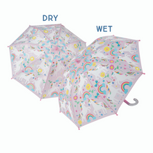Floss & Rock Colour Changing Umbrella - Rainbow Unicorn