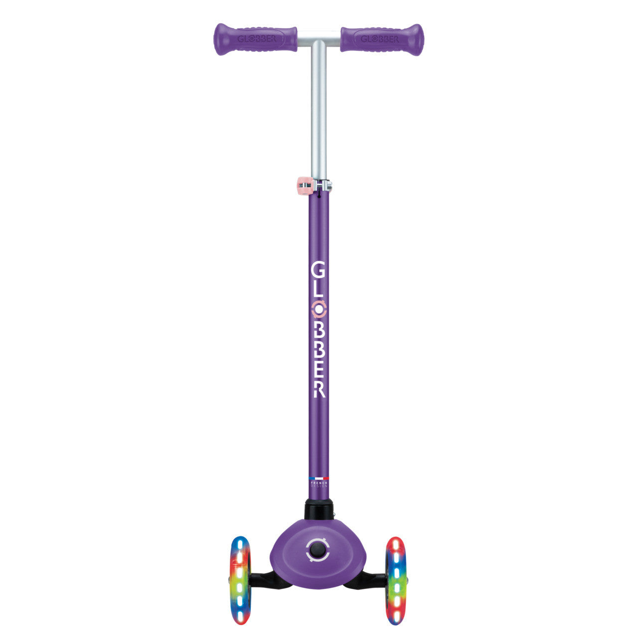 Globber - PRIMO PLUS with LIGHTS Scooter - Purple/ Pastel Pink