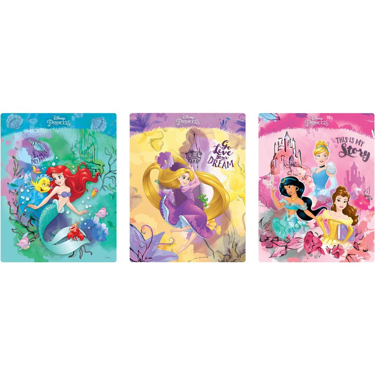 Disney Princess Frame Tray Puzzles - 3 Pack