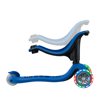 Globber - GO UP SPORTY Lights Scooter  - Navy Blue